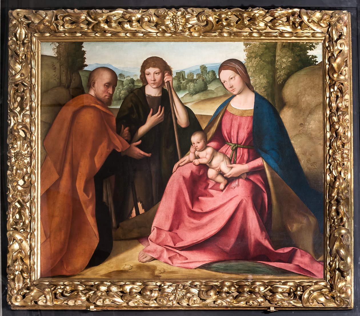 Adorazione dei pastori, Madonna con Gesù Bambino e due pastori da Boccaccio Boccaccino