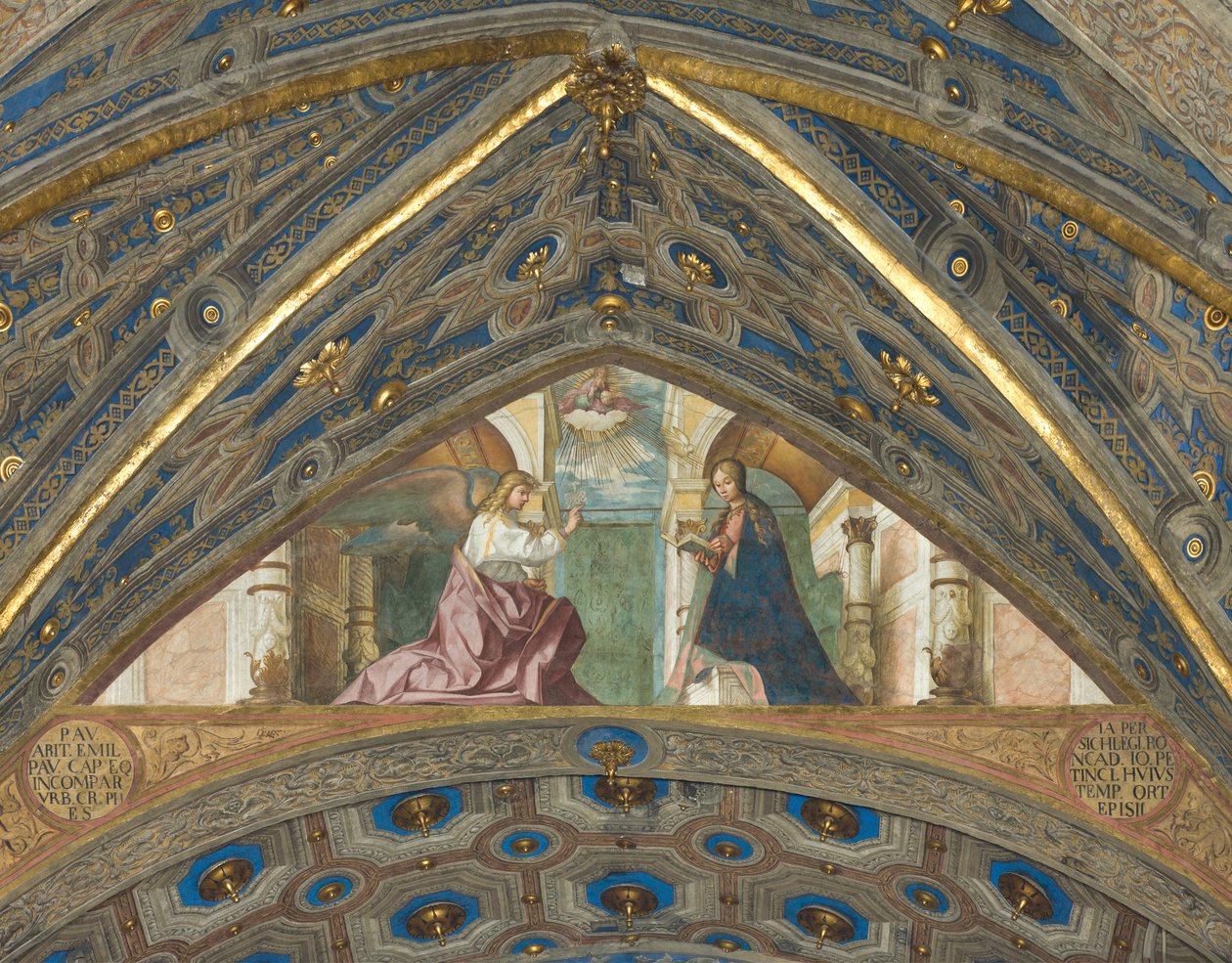 Abside, Superarco, Annunciazione 1506-07 da Boccaccio Boccaccino