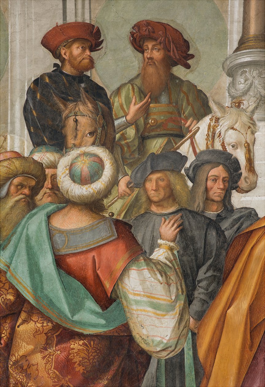 Navata centrale, seconda campata nord, Matrimonio della Vergine (dettaglio) da Boccaccio Boccaccino