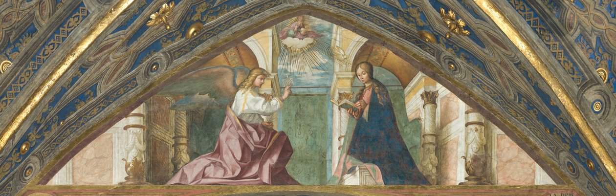 Soprano, Boccaccio Boccaccino, Annunciazione 1506-07 da Boccaccio Boccaccino