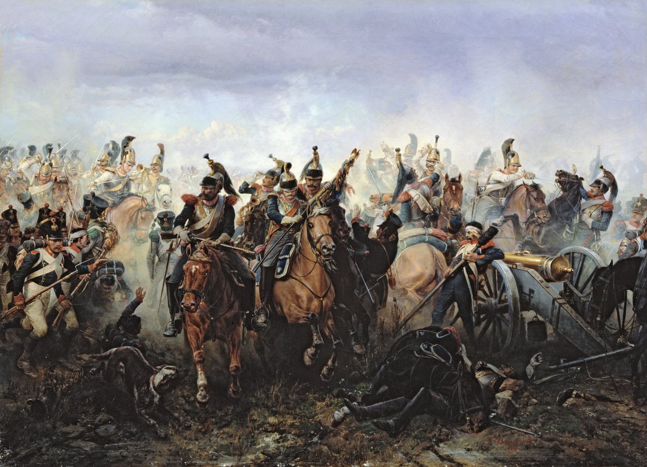 La battaglia di La Fere-Champenoise, il 25 marzo 1814, 1891 da Bogdan Willewalde