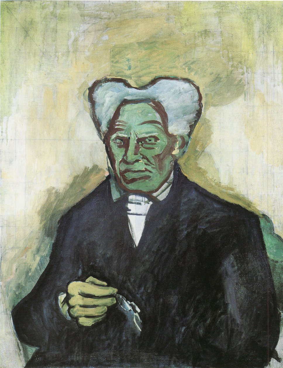 Ritratto di Arthur Schopenhauer da Bohumil Kubišta