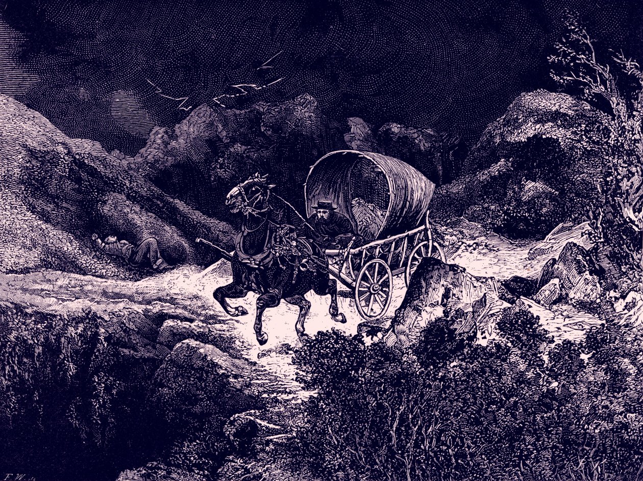 Viaggio in carrozza in California di notte da Bohuslav Kroupa