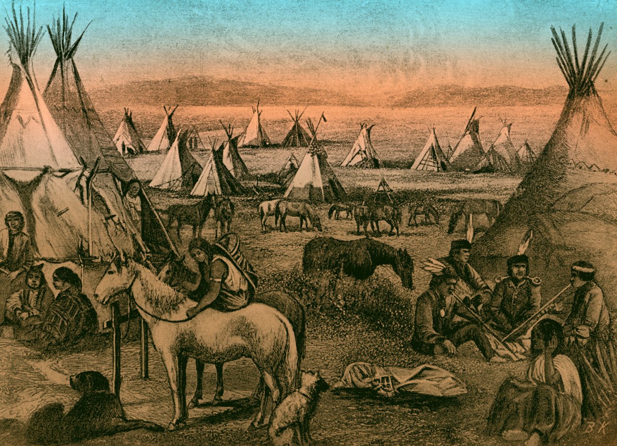 Accampamento indiano Navajo da Bohuslav Kroupa