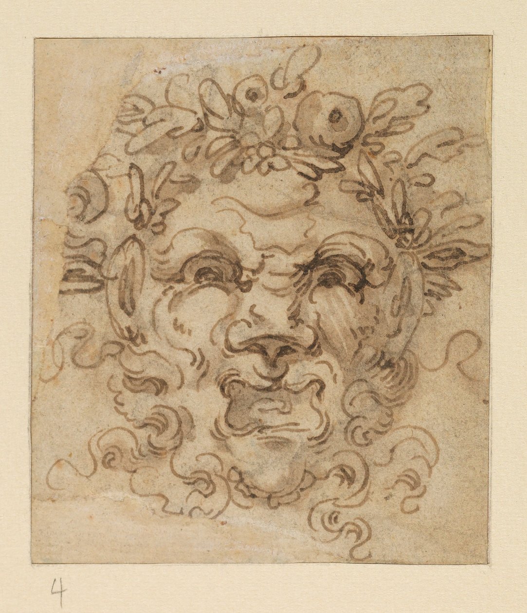Maschera grottesca, XVII secolo da Bolognese School