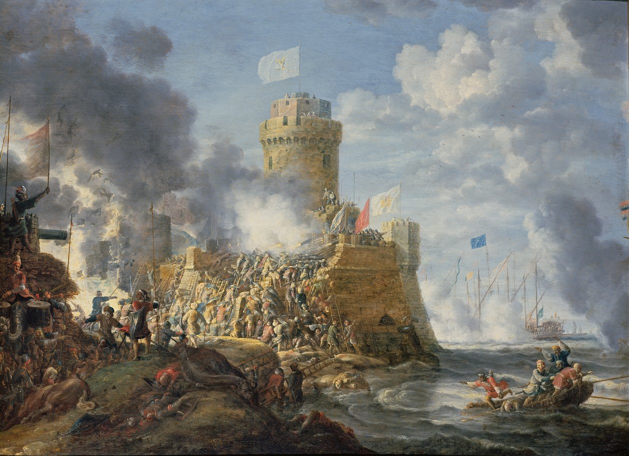 I turchi assaltano un porto, 1641 da Bonaventura Peeters