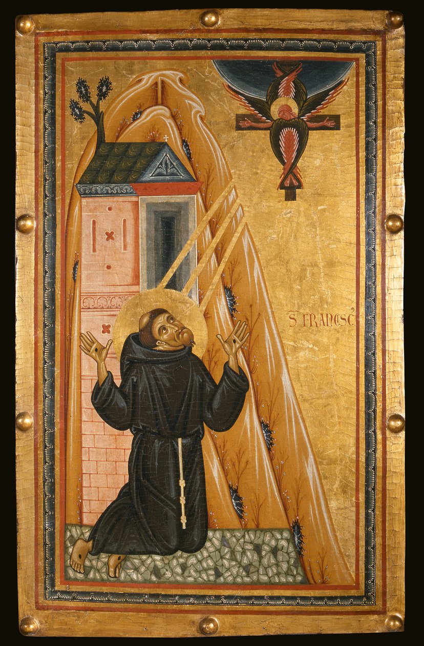San Francesco riceve le stimmate, metà del XIII secolo da Bonaventura Berlinghieri