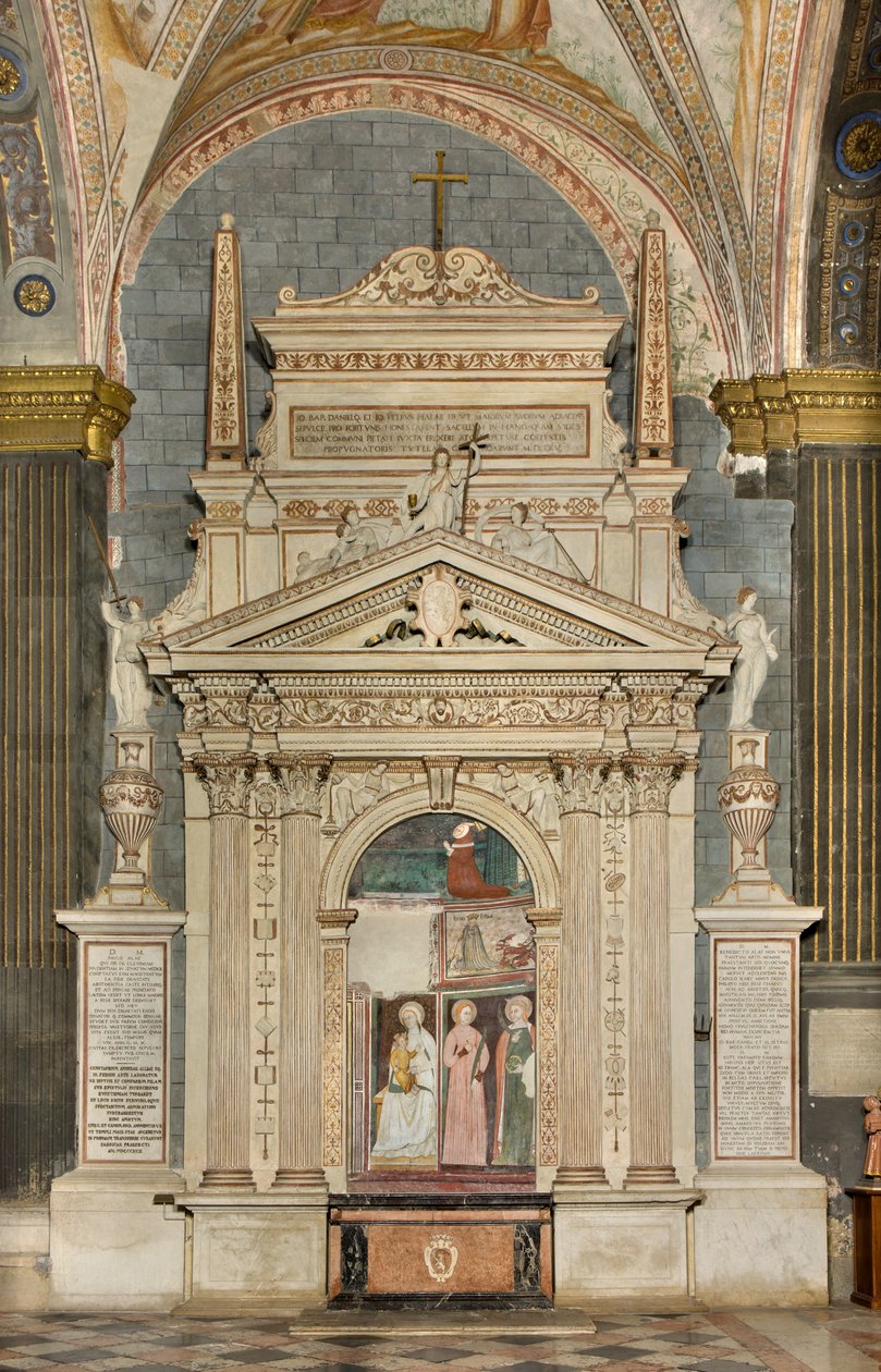 Transetto nord, Altare di San Michele Arcangelo, dietro la pala d