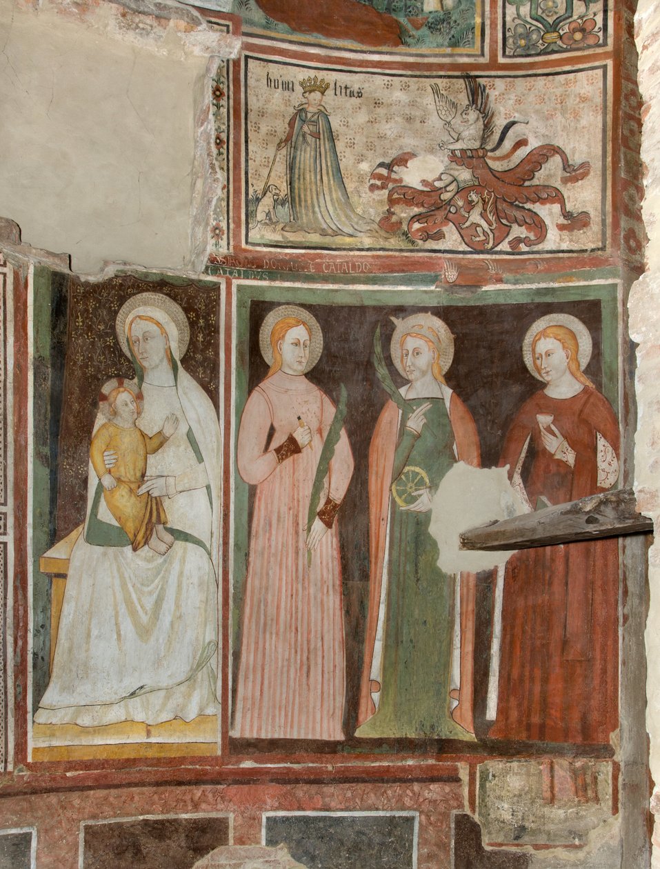 Transetto nord, Altare di San Michele Arcangelo, Dietro la pala d