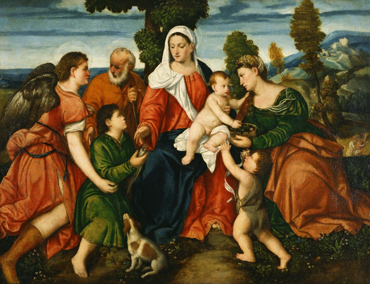 La Sacra Famiglia con Tobia e l