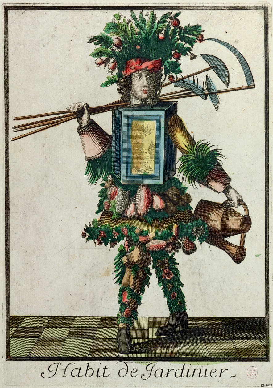 Il costume del giardiniere da Nicolas Bonnart