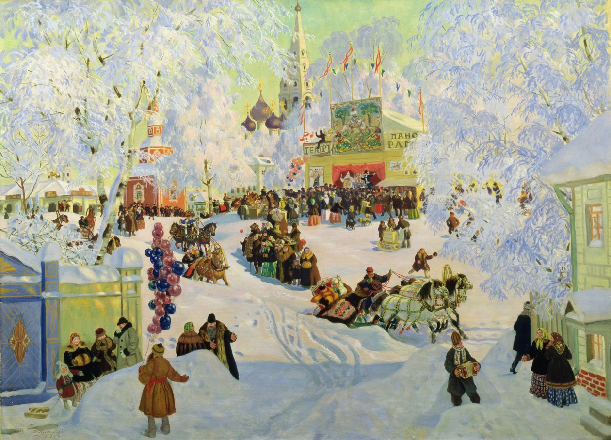 Martedì Grasso, 1919 da Boris Mikhailovich Kustodiev