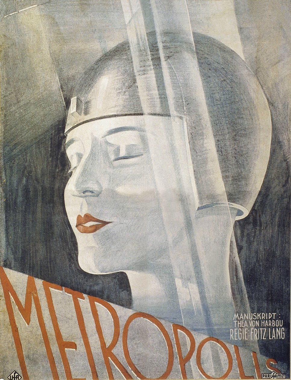 Poster del film Metropolis di Fritz Lang (1926) da Boris Bilinsky