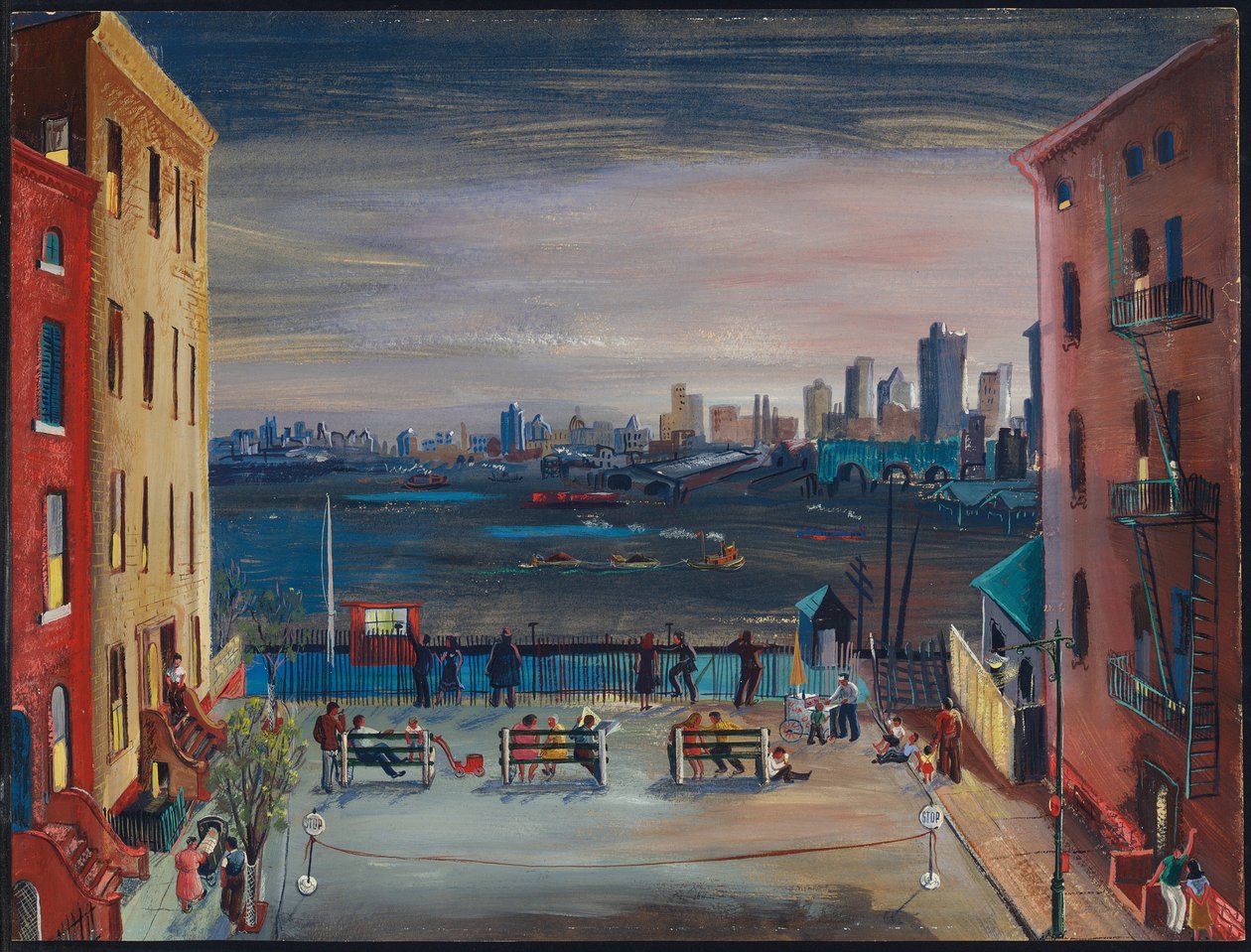 Brooklyn Heights, c.1935 da Boris Dmitrievich Grigoriev
