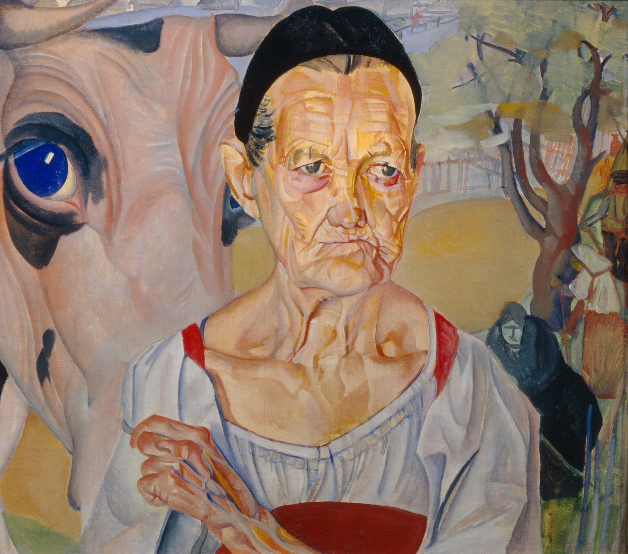 Lattaia Dal Ciclo Les visages de Russie, 1917 da Boris Dmitrievich Grigoriev