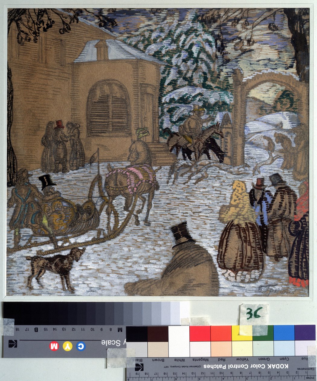 Illustrazione per il romanzo Dubrovsky di Aleksandr Puškin da Boris Dmitrievich Grigoriev