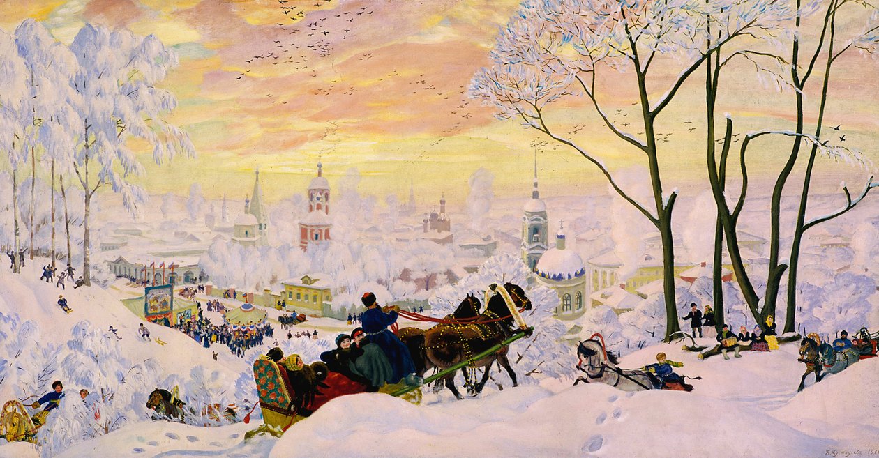 Maslenitsa da Boris Mikhailovich Kustodiev