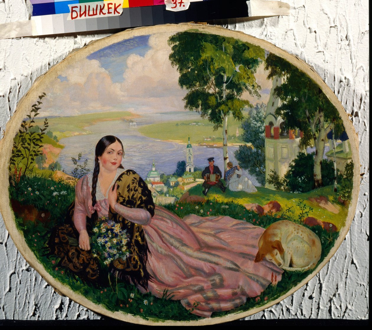 Giovane donna sulla Volga da Boris Mikhailovich Kustodiev