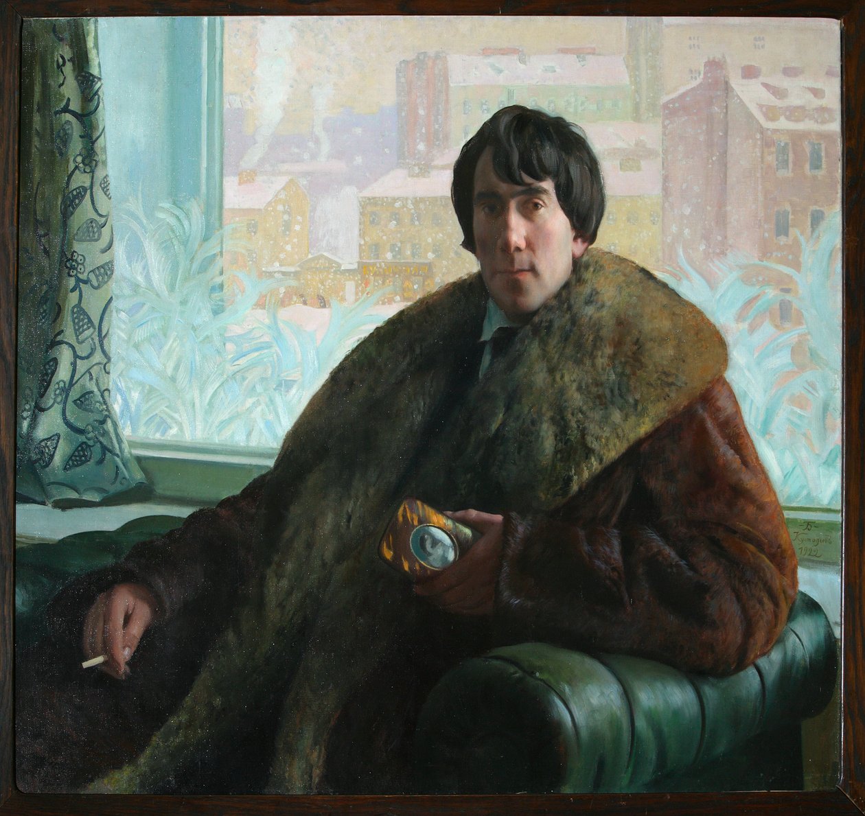 Ritratto dello scultore e architetto Isidor Zolotarevsky da Boris Mikhailovich Kustodiev