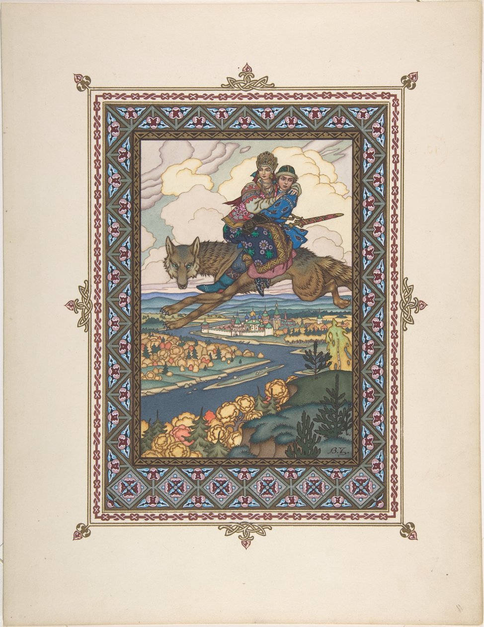 Illustrazione per la fiaba di Ivan Tsarevich, l