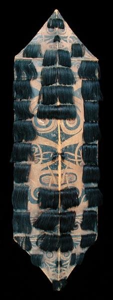 Scudo (legno dipinto e capelli) da Bornean