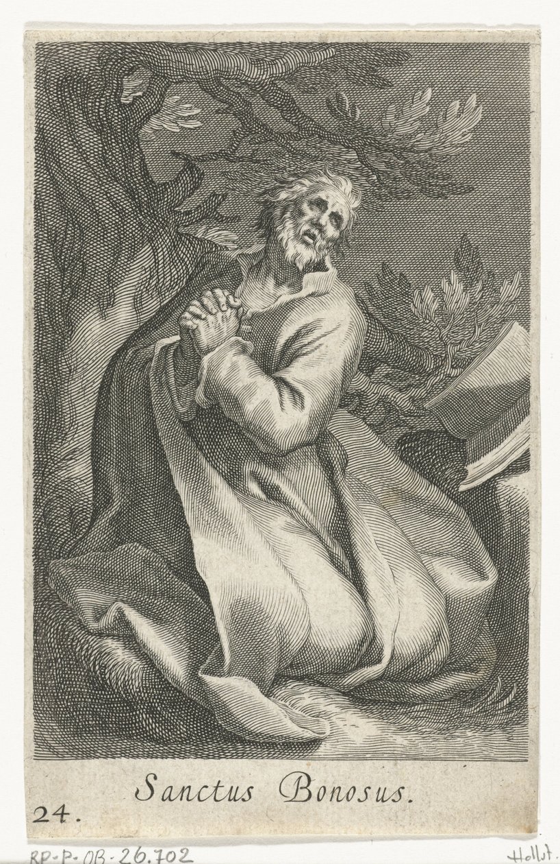 San Bonoso come eremita da Boëtius Adamsz. Bolswert