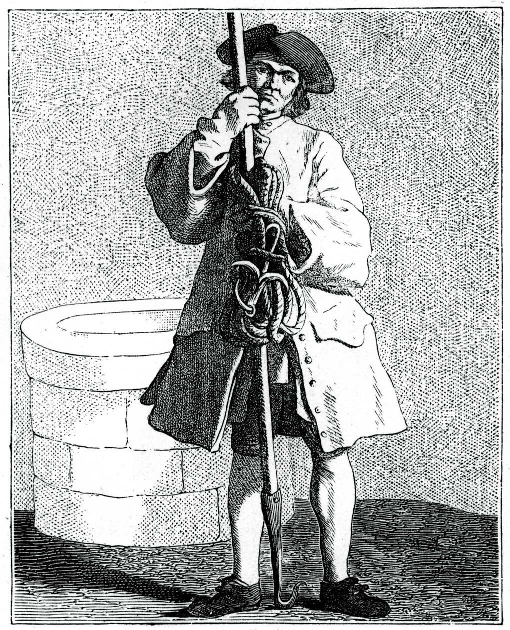 Un pulitore di pozzi, 1737-1742 da Bouchardon