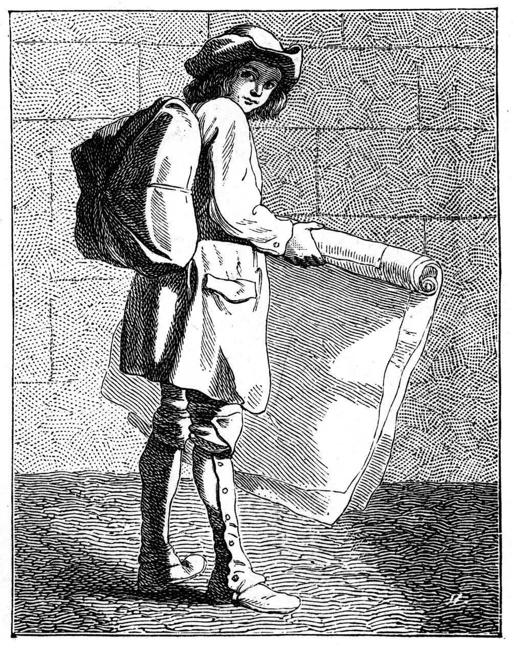 Il venditore di stampe da Bouchardon