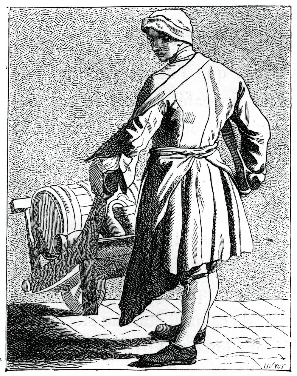Produttore di aceto itinerante, 1737-1742 da Bouchardon