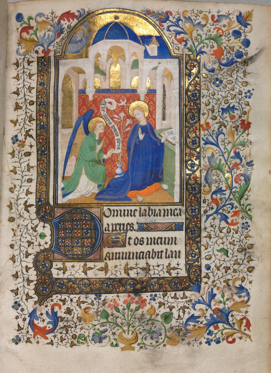 Libro delle Ore Uso di Parigi: Annunciazione da Boucicaut Master