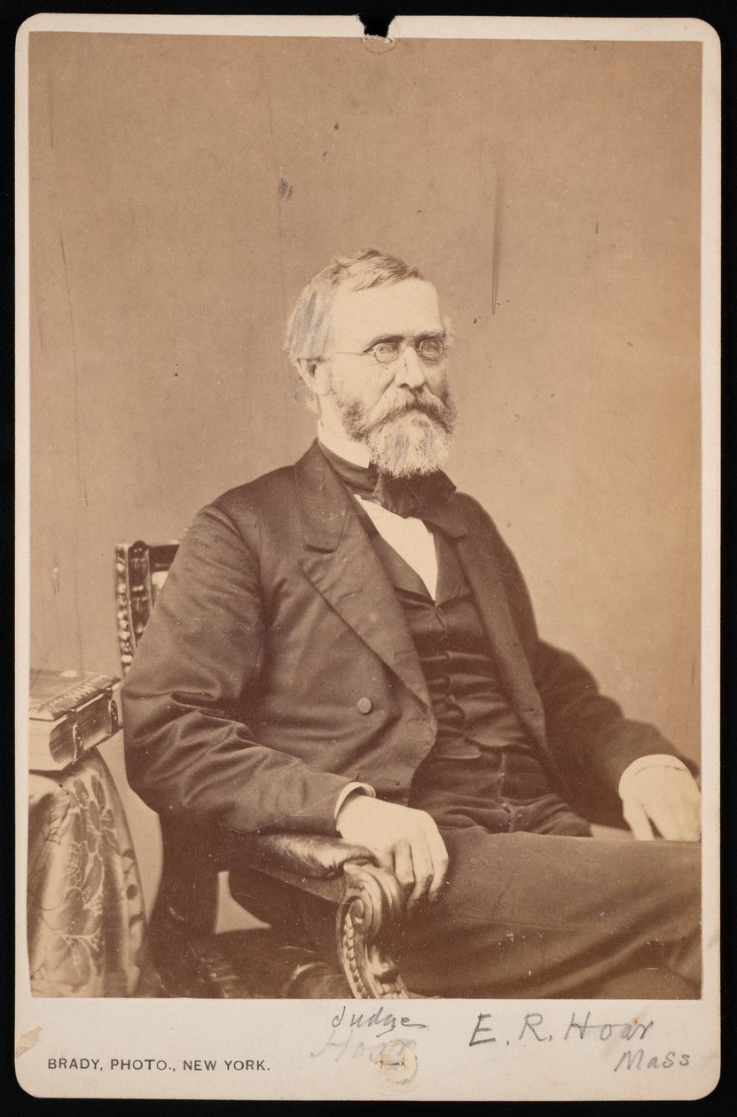 Ritratto di Ebenezer Rockwood Hoar, prima del 1895 da Brady