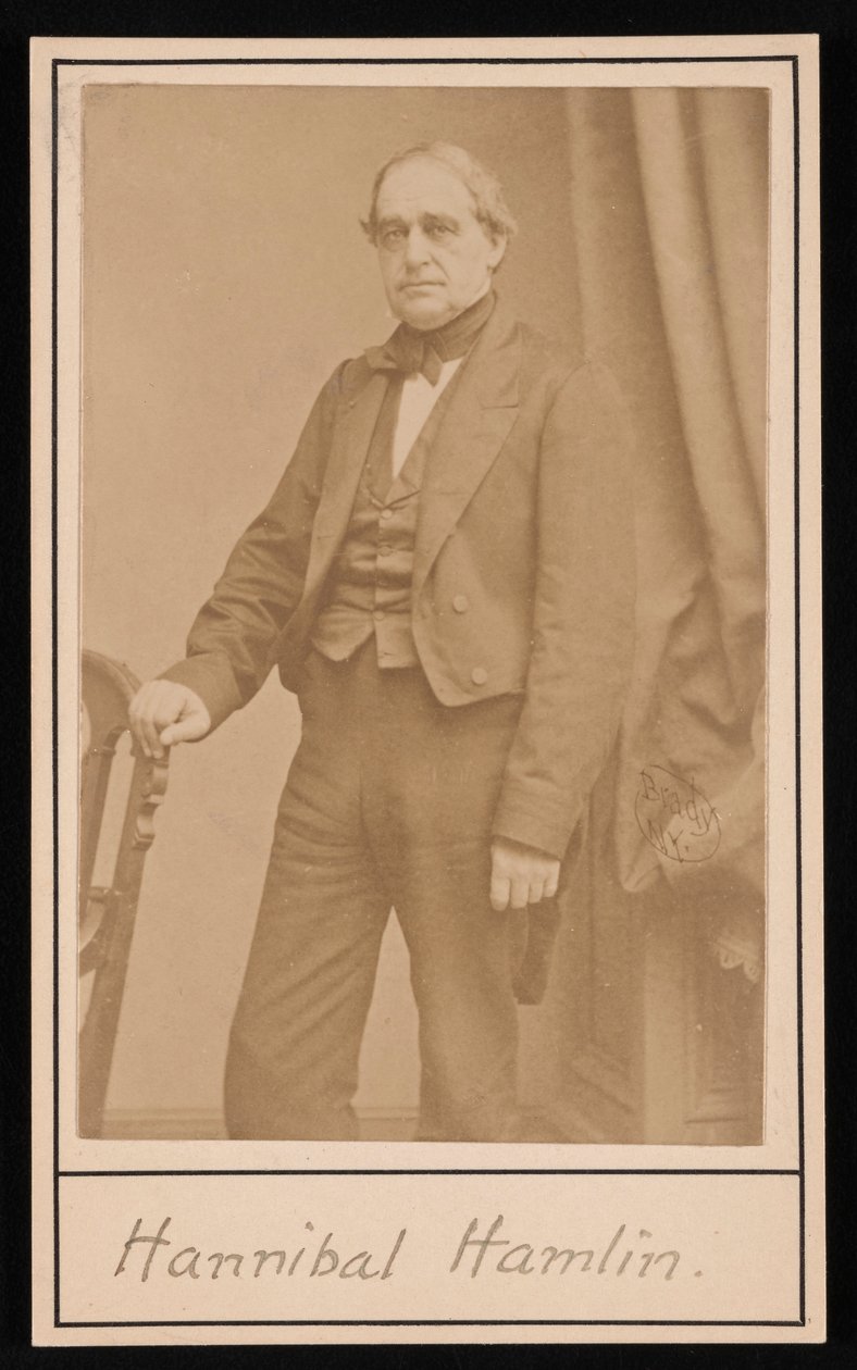 Ritratto di Hannibal Hamlin 1809-1891, 1857 da Brady