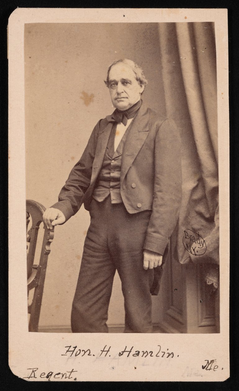 Ritratto di Hannibal Hamlin, 1809-1891, 1857 da Brady