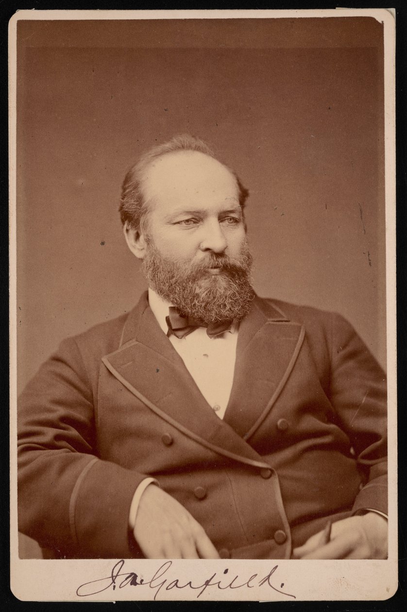 Ritratto di James Abram Garfield 1831-1881, prima del 1876 da Brady