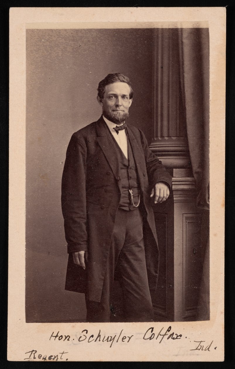 Ritratto di Schuyler Colfax da Brady