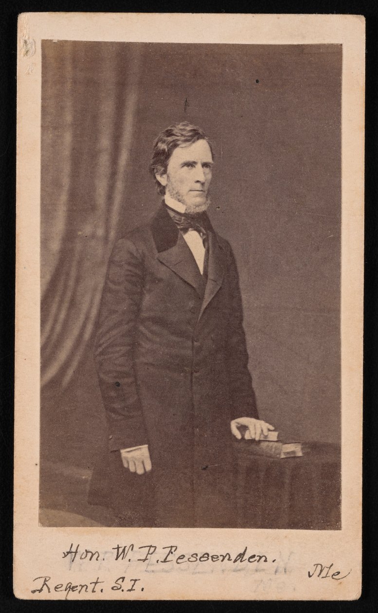 Ritratto di William Pitt Fessenden 1806-1869, prima del 1869 da Brady