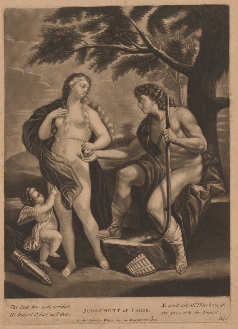 Giudizio di Paride da British 18th Century