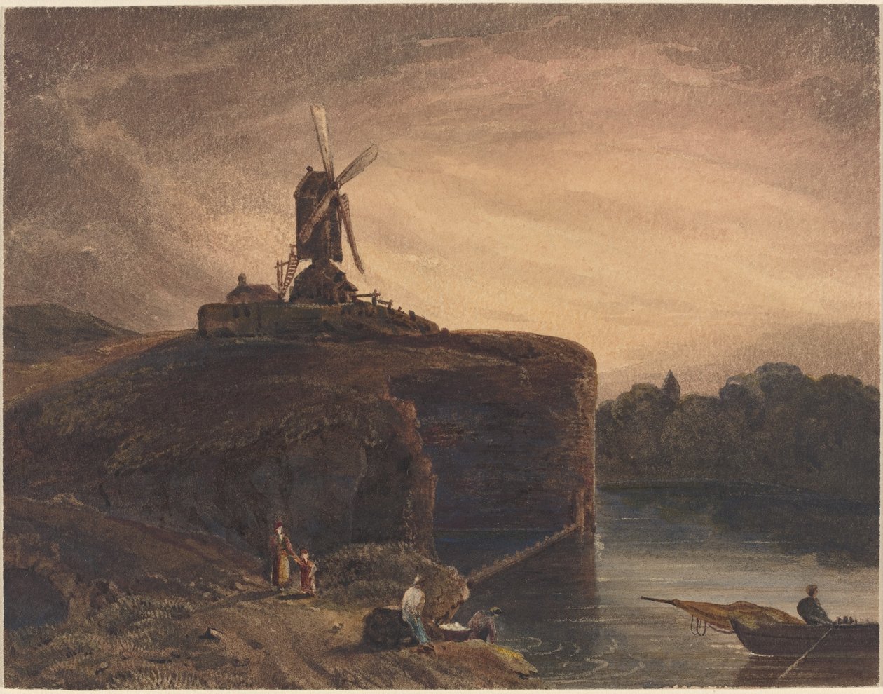 Il mulino da British 19th Century after Rembrandt van Rijn