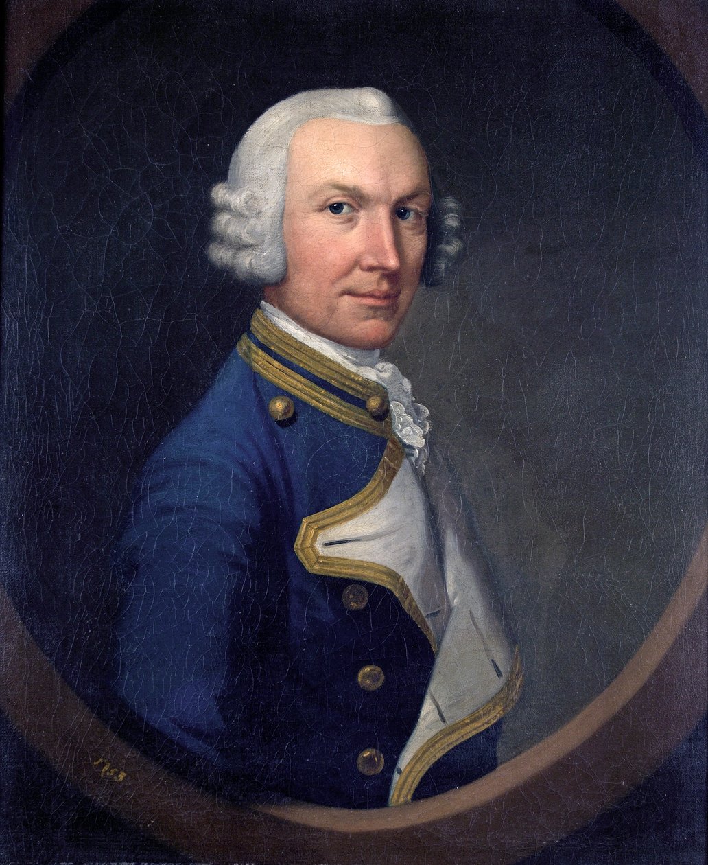 Capitano William Holburne, 1753 da British School