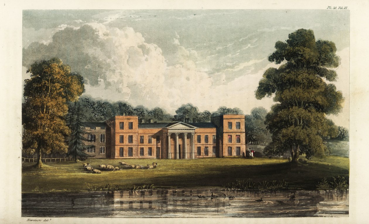 Clumber Park, Nottinghamshire, residenza del Duca di Newcastle da British School