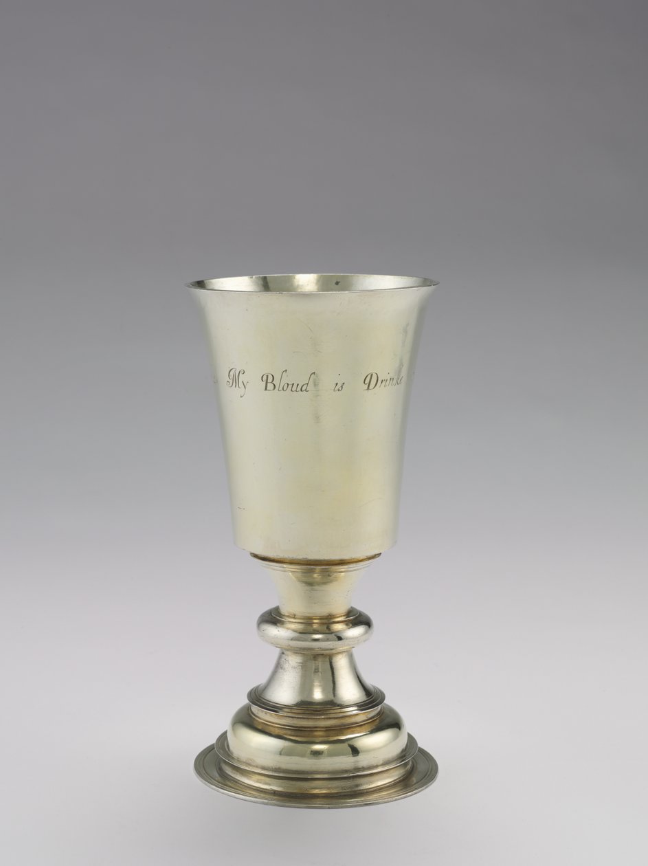 Calice da comunione, fabbricato da DR, 1671-1672 da British School