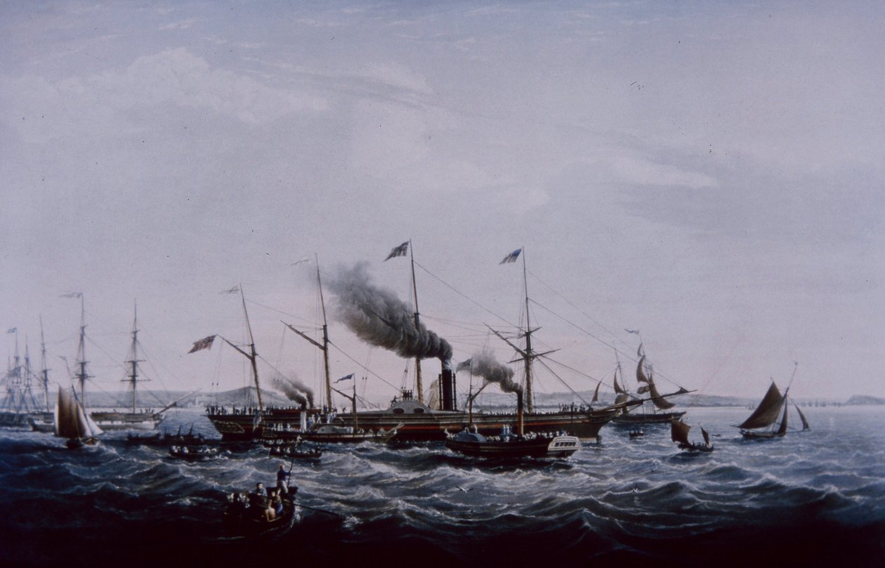 Grande nave a vapore occidentale, progettata da Brunel, completata a Bristol nel 1837 da British School