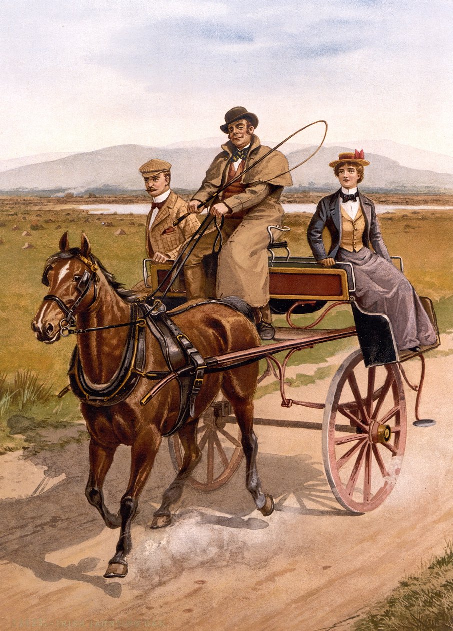 Carro irlandese, c.1895 da British School