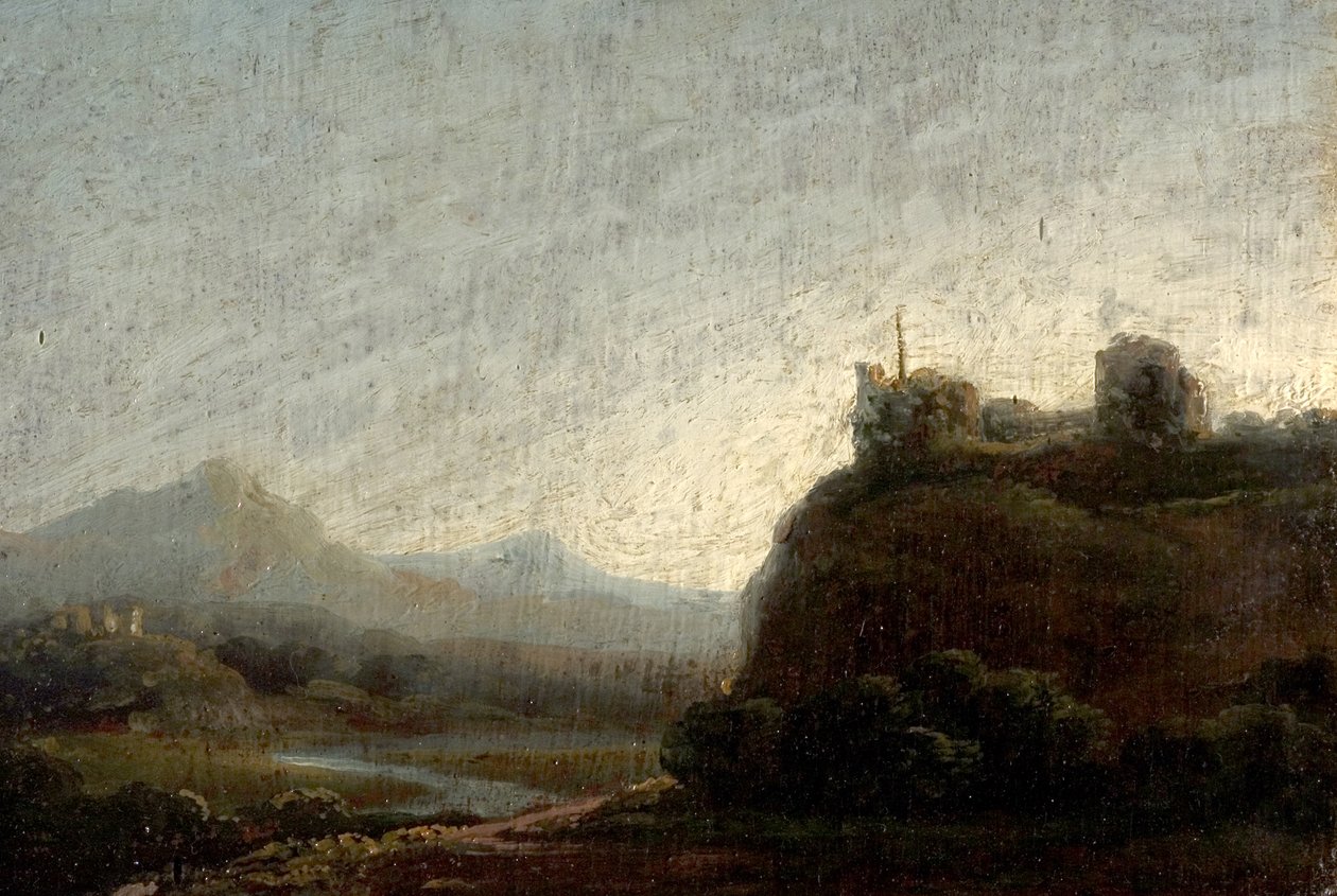 Paesaggio montuoso, sera da British School