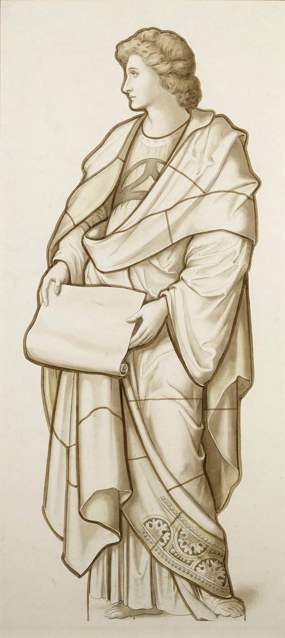 Musa della Letteratura - Cartone per Vetrata (circa 1890) da British School