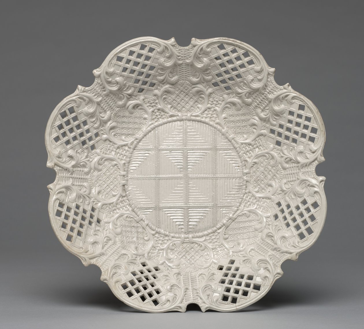 Piatto, prodotto da una fabbrica di Staffordshire, Inghilterra, c.1760 da British School