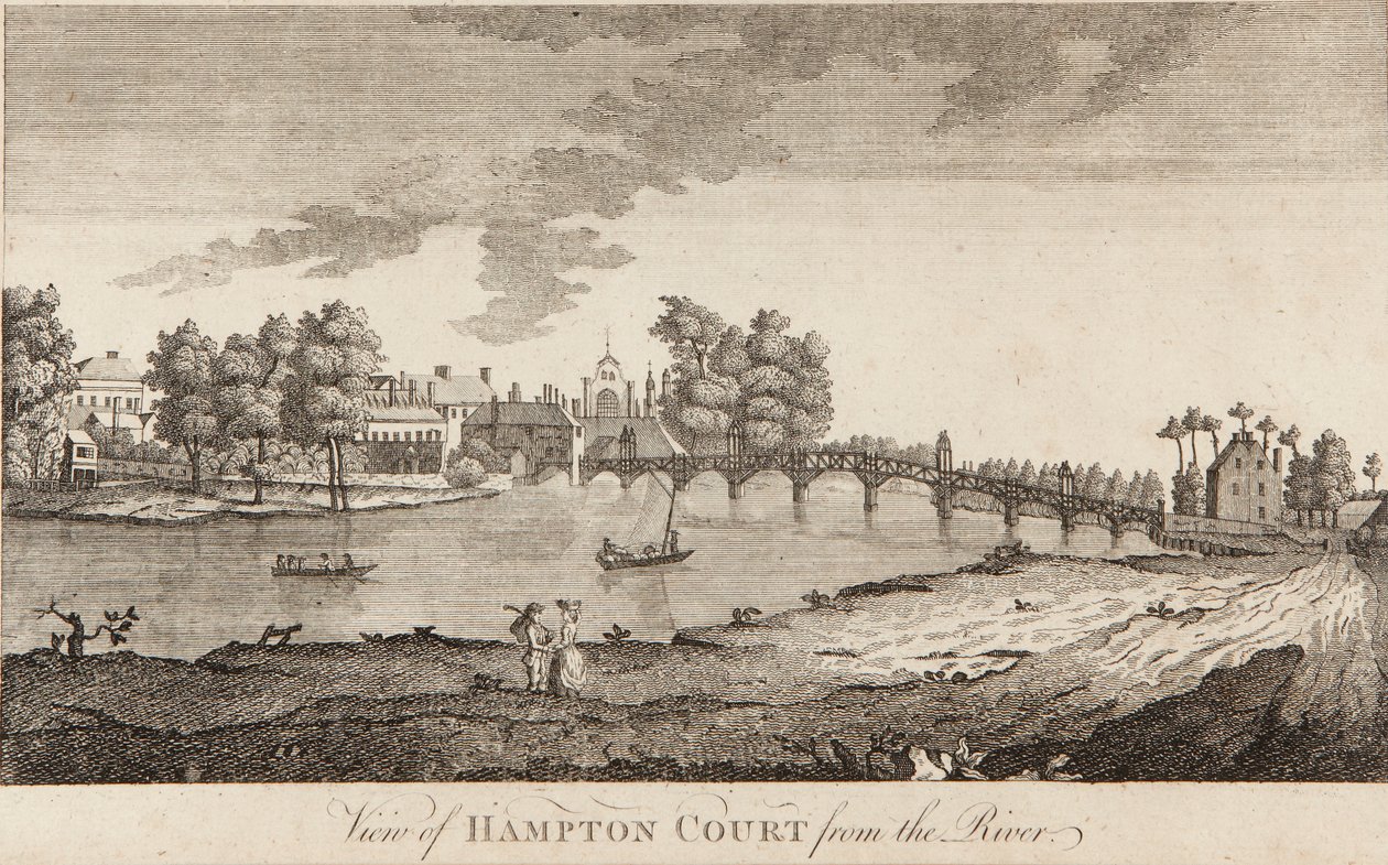 Veduta di Hampton Court dal fiume da British School