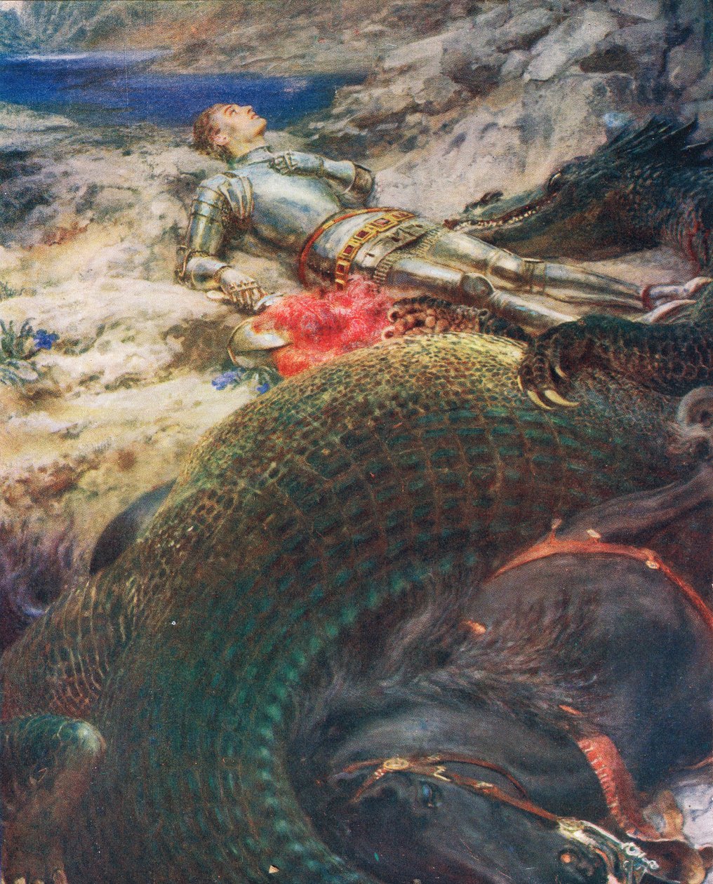 San Giorgio e il drago, illustrazione da 