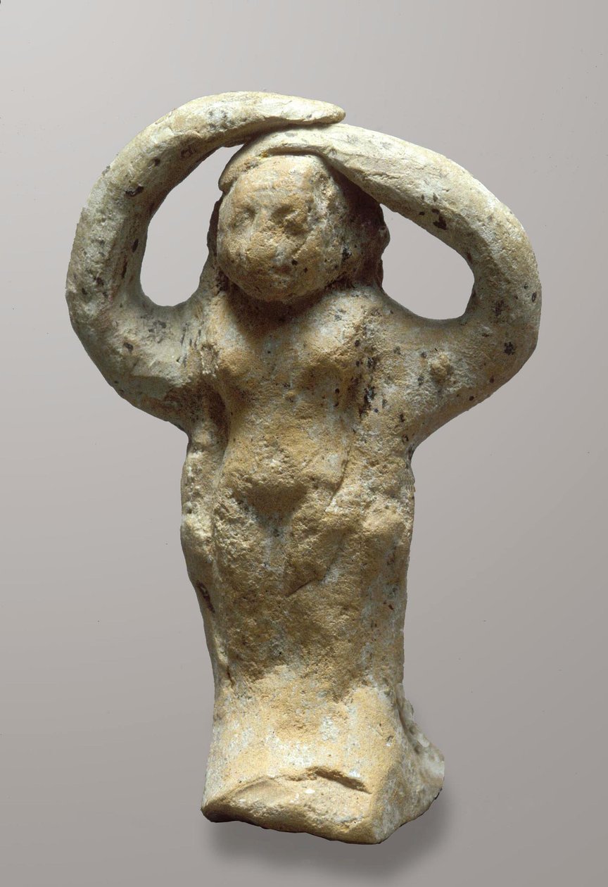 Figurina di un piangente, da Azor, Israele da Bronze Age