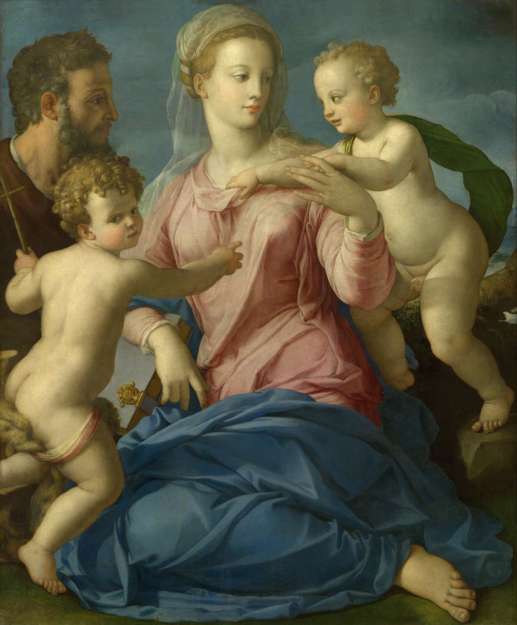 La Sacra Famiglia con il Bambino San Giovanni Battista (Madonna Stroganoff) da Bronzino